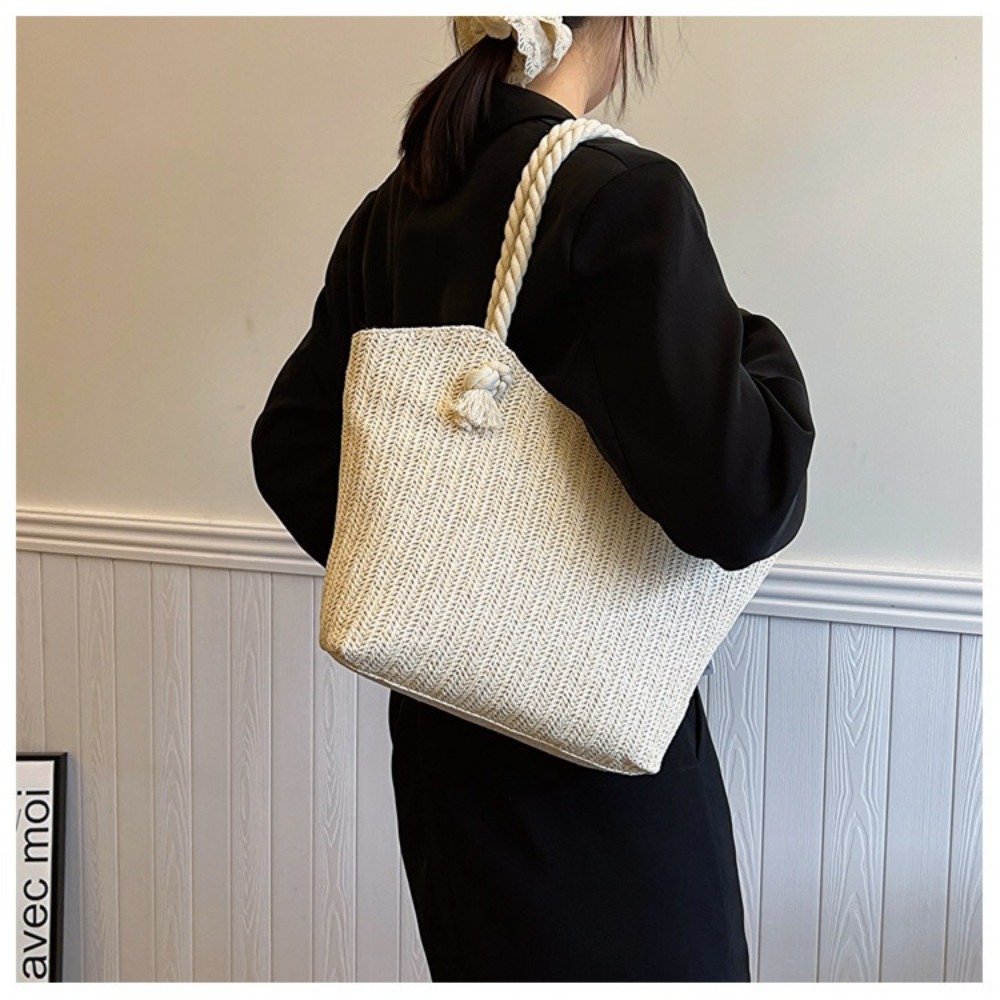 Yeni Yaz Plaj Çantası Büyük Ka - Women'S Raffia Bags incelemesi ve fiyatı