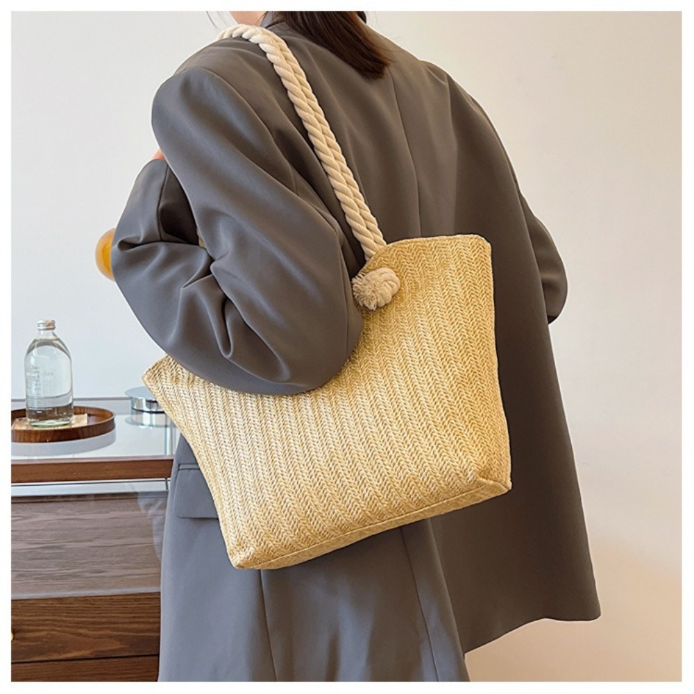 Yeni Yaz Plaj Çantası Büyük Ka - Women'S Raffia Bags incelemesi ve fiyatı
