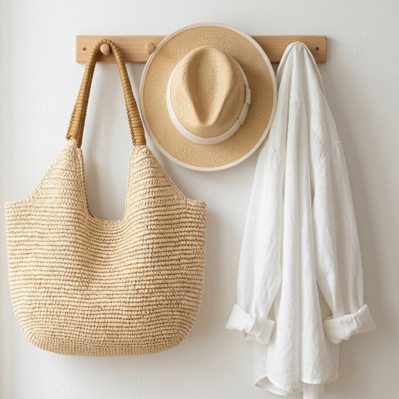 Rafya Hasır Örgülü Omuz Çantas - Women'S Raffia Bags incelemesi ve fiyatı